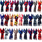 Mens Womens Wool Check Scarf Scotland Made Warm Plaid Wool 100  Cashmere Scarves