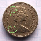 1984 Queen Elizabeth Ii One Pound Coin Errors   Rare Coin