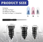 100pcs Tire Repair Rubber Nails Tyre Puncture Repair Screws Kit With Screwdriver