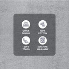 10 Piece Towel Set With Upgraded Softness   Durability  Grey