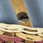 Silver Dollar City Missouri Hand Crafted Wooden Basket 16  With Handles