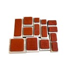 Stampin  Up  2004 Stipple Celebrations Wood-mounted Stamp Set