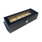 Watch Box Case Organizer 6 Slots Watches Holder Jewelry Storage Display Gift Usa
