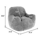 Bean Bag Chair With Memory Foam  Bean Bag Sofa With Tufted Soft Stuffed Filling