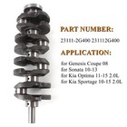 New 231112g400 Crankshaft For Genesis Coupe Santa Fe Sonata Optima Sportage 2 4l