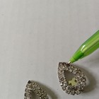 Vintage Shoe Clips Decorative Rhinestone Formal Wear -flawed