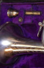 H n  White King Liberty Trumpet Silver Gold Wash Bell trim W equa-tru  32   Lyre
