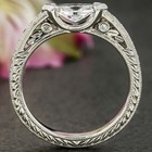 Engagement Ring Solid 14k White Gold 1 5tcw Marquise Diamond Simulated Size 8