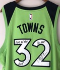 Karl-anthony Towns Signed   Inscribed Timberwolves Nike Nba Swingman Jersey Jsa