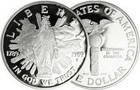 1  1989 S Congressional Silver Dollar   Half Dollar Proof 2 Coin Set W box  Coa