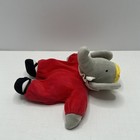 Rare Eden Babar Red Elephant Queen Celeste Bean Bag 8  Beanbag Plush With Tag