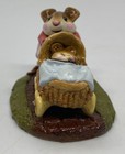 Wee Forest Folk M-128 Strolling With Baby Mouse Figurine