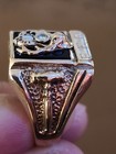 Vintage Elks Fraternal P e r  10k Ring Size 12  This Ring Is In Very Good Cond 