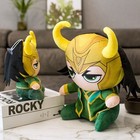 Loki Plush Toys Cosplay Doll Super Soft Short Plush Hero Loki Bull Devil Gifts