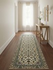 3x9 Semi-antique Handmade Oriental Runner Rug Medallion Floral Hallway Carpet