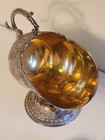 Vintage Raimond Sugar Scuttle With Scoop Silverplate With Zinc Alloy Lining Flor