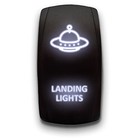 Landing Lights - - Laser Etched 5-pin Double Pole Landing Lights  1  White