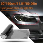 11 81   59 05 Inches Light Smoke Black Tint Film Vinyl Sticker For Car Headli   