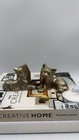 Vintage Solid Brass Yorkshire Terrier Dog Figurines