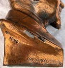 Chaim Weizmann Bust   First President Of Israel - Metal Statue - 1949