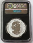 2015 Silver Canada 1oz E mc2 Privy  5 Maple Leaf Ngc Reverse Proof 69