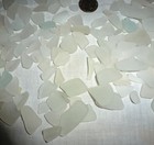 Genuine Surf Tumbled Sea Glass Real Beach Seaglass 1 2 Lbs White Multi Sizes