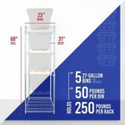 5-tier Steel Tote Rack Maximize Space Standing Shelf Units Organizer Storage