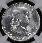 1949-s Franklin 50c Half Dollar Ngc Ms 66  Fbl Full Bell Lines Looks Proof Like