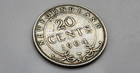 1904 H Newfoundland  Canada 20 Cents Silver Coin - Km 10