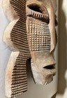 African Wooden Tribal Mask Vintage Hand Carved Folk Art