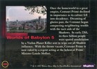 Babylon 5 Special Edition Fleer Skybox 1997 Worlds Of Babylon 5 W8 Centauri