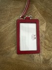 New Coach Lanyard Id Card Holder True Red
