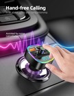 Nulaxy Bluetooth Fm Transmitter  Car Adapter With Dual Usb Black 