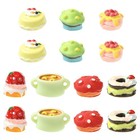 35x 7 Styles Ice Cream Resin Coffee Cabochos Mushroom Donut Cake Flatback Charms