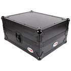 Prox Xs-m12ltbl Black On Black Mixer Flight Case For 12  Mixers   Laptop Shelf