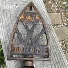 Antique Fw London Cast Iron Wood Sad Iron Trivet British Made Price Cut  Was  60
