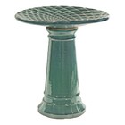 Rennes Turquoise Ceramic Bird Bath - 22 5  H By Sunnydaze