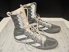 Adidas Box Hog 4 Boxing Boots Gray white Size 10 5          Lightweight Pro Training