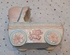 Vintage Musical Sankyo Baby Carriage Nursery Planter