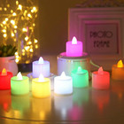 5 10pcs Led Candle Lamp Mini Multicolor Lights Flameless Tea Light Home Romantic