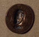 Vintage Coin Token 3d Repousse Push Pop-out Lincoln Bust 1959-d Cent Free Ship