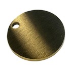 100pcs Round Blank Golden Brass Tag Dog Tag Pendant For Engraving