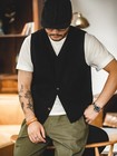 Work Vest Men s Vintage Casual Coat Hunting Waistcoat Sleeveless Jacket Top