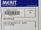 New Merit 08834137371 Alum  Oxide Coated Flap Wheel  1 4  Shank  80g  Box Of 10