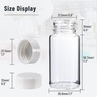 100 500pcs 20ml Scintillation Vials Transparent Borosilicate Glass Counting Vial