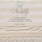 Vintage Nobility Ivory Flat Sheet Embroidered Lace Trim