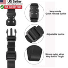 4-pack 40  Utility Straps Buckle Quick Release Adjustable Nylon Black Cargo Tie
