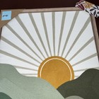 New Bp Home Textile Embroidery Woven Wall Art Sun Green Mountains 18   x26   