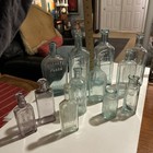 Lot Of 12 Collectible Glass Bottles - Vintage - Light Green   Amethyst - Purple