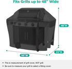 50 Inch Bbq Gas Grill Cover Medium  Waterproof  Heavy Duty For Weber  Nexgrill